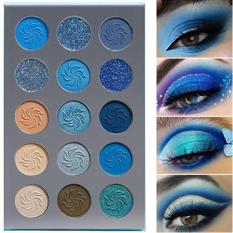 blue eyeshadow palette.